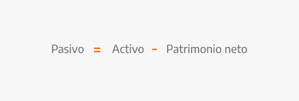 La ecuación para calcular los pasivos