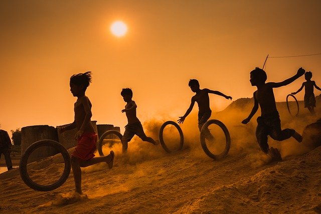 Children playing