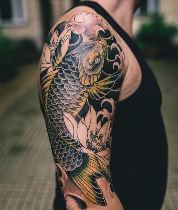 koi tattoos on arm koi tattoos on arm