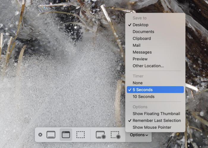 Captura de pantalla de macOS