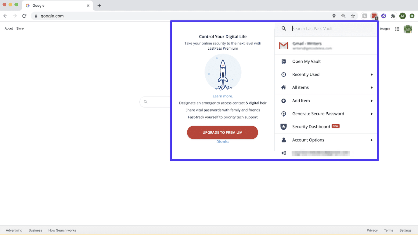 Extensiones de LastPass Chrome