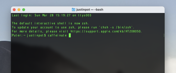 evitar-que-mac-duerma-02-terminal-cafeinato Escribir cafeinato en la Terminal en Mac