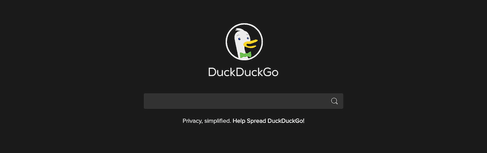 El motor de b&uacute;squeda DuckDuckGo.