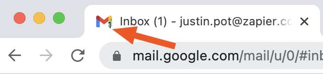 N&uacute;mero de no le&iacute;dos en la pesta&ntilde;a de Gmail