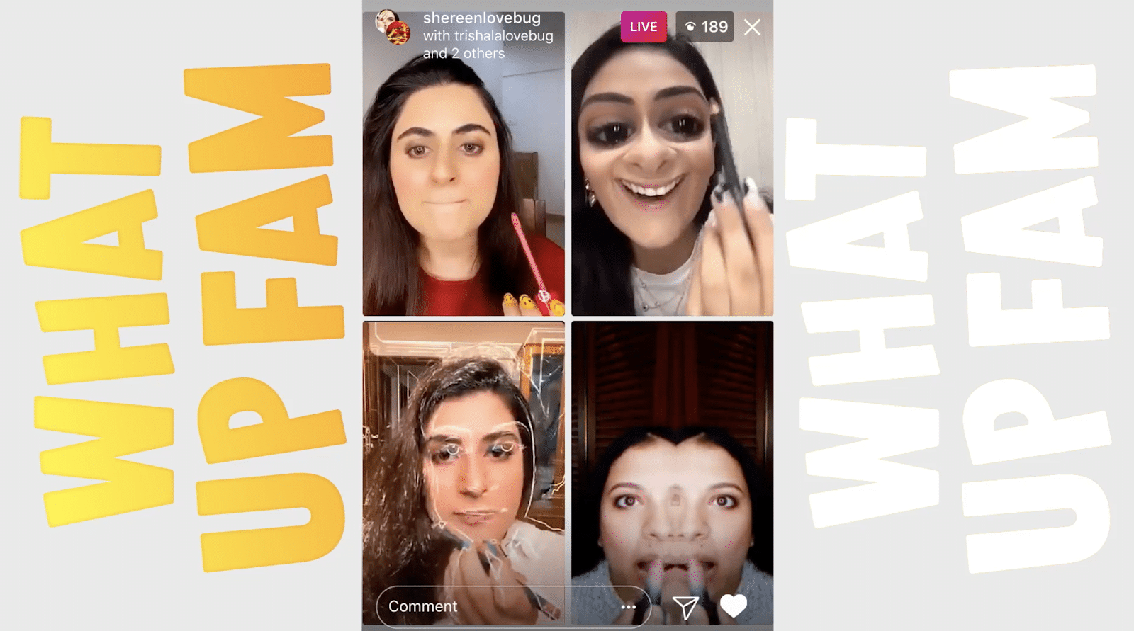 Las principales actualizaciones de Instagram que necesita saber: marzo de 2021 4 influencers de Instagram en vivo en la misma pantalla
