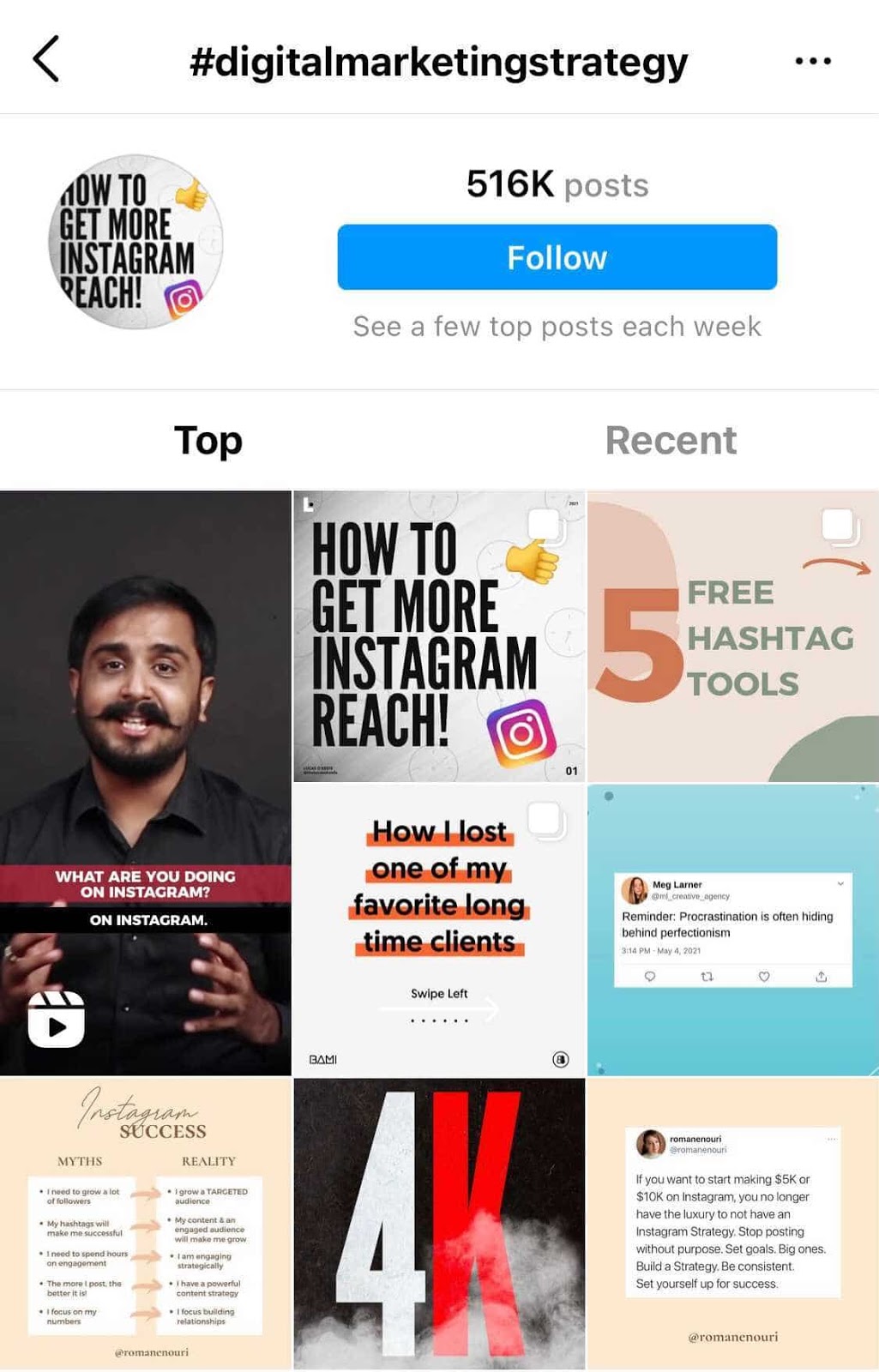 hashtags de instagram