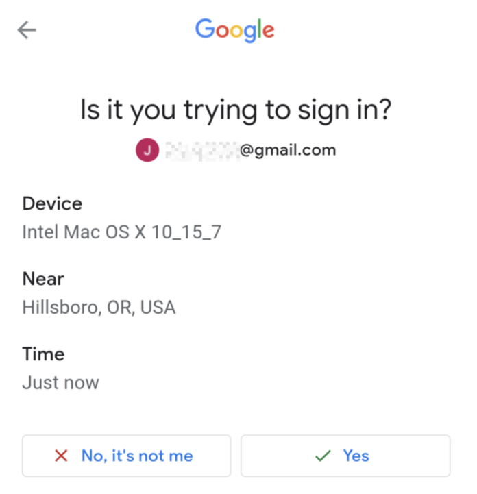 Verificando que es usted quien inicia sesi&oacute;n en Google