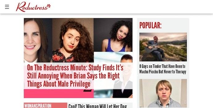 Reductress ganador del premio al mejor dise&ntilde;o de sitios web 2018