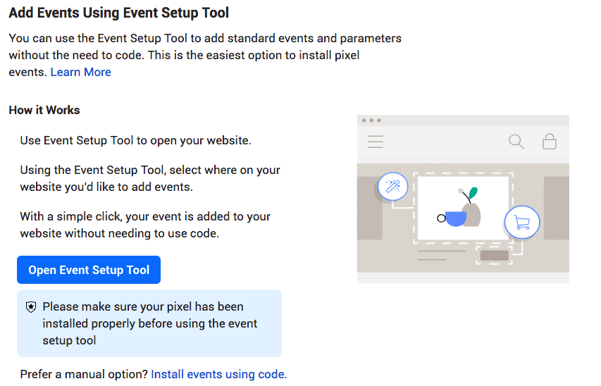 agregar eventos usando la herramienta de configuraci&oacute;n de eventos