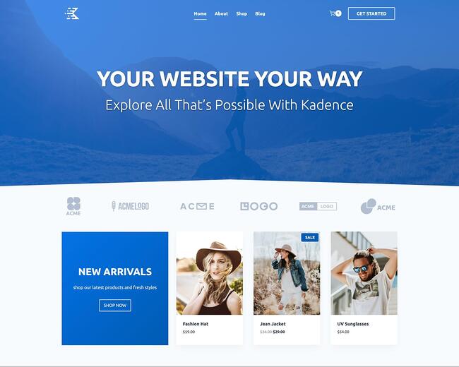 25 de los mejores temas gratuitos de WordPress para bloggers en 2021 Tema de Kadence WP