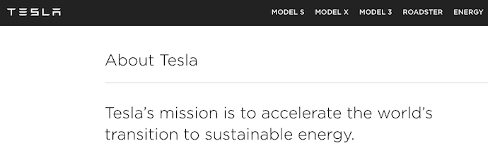 27 ejemplos de declaración de misión y visión de empresa verdaderamente inspiradores Declaración de misión de Tesla para acelerar la transición mundial hacia la energía sostenible