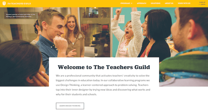 Ganador del premio al mejor dise&ntilde;o de sitios web de Teacher's Guild 2016