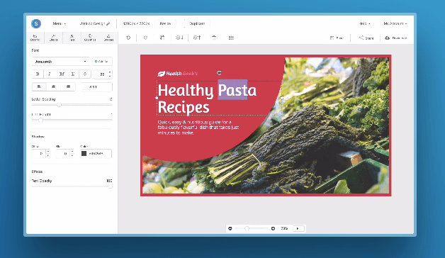 tablero de dise&ntilde;o snappa