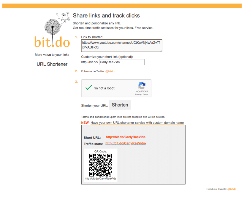 Acortador de URL Bit.Do