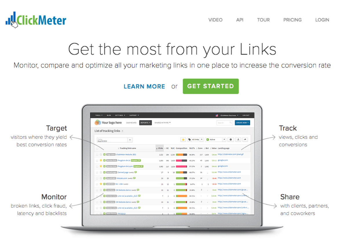 Acortador de URL de ClickMeter