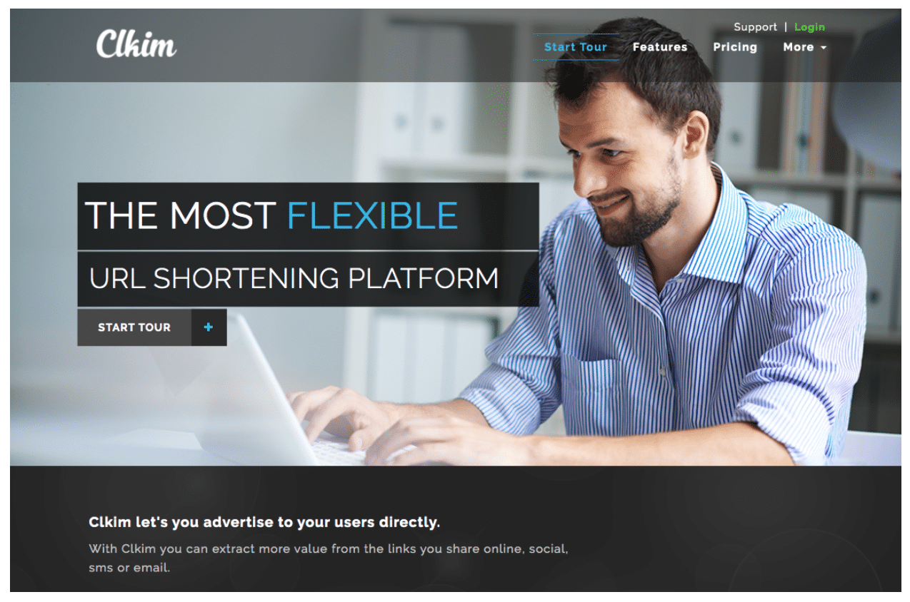 Acortador de URL de Clkim
