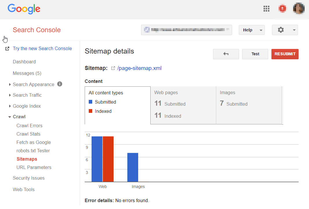 Cómo actualizar sitemaps después de cambiar su contenido Search Console: detalles del mapa del sitio