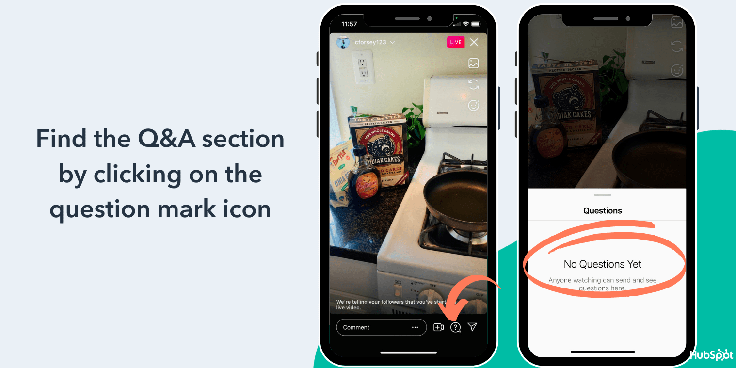 Utilice la opci&oacute;n de preguntas y respuestas en Instagram Live para interactuar con los seguidores