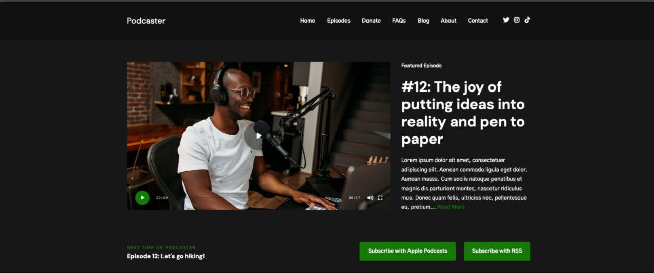 Los 15 mejores temas de WordPress para podcasters en 2021 tema de wordpress de podcaster para la página de descarga de podcasts