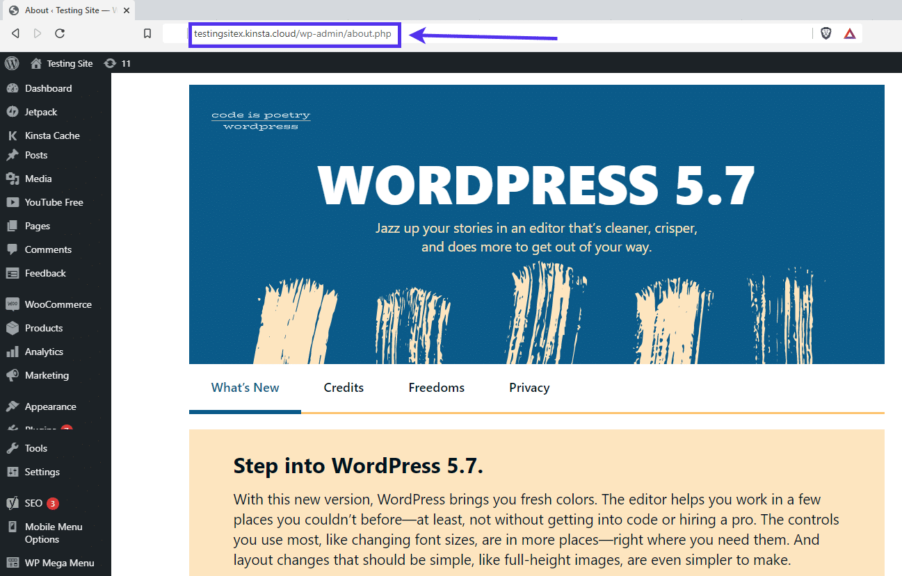 Cómo encontrar su versión actual de WordPress y actualizar a la última