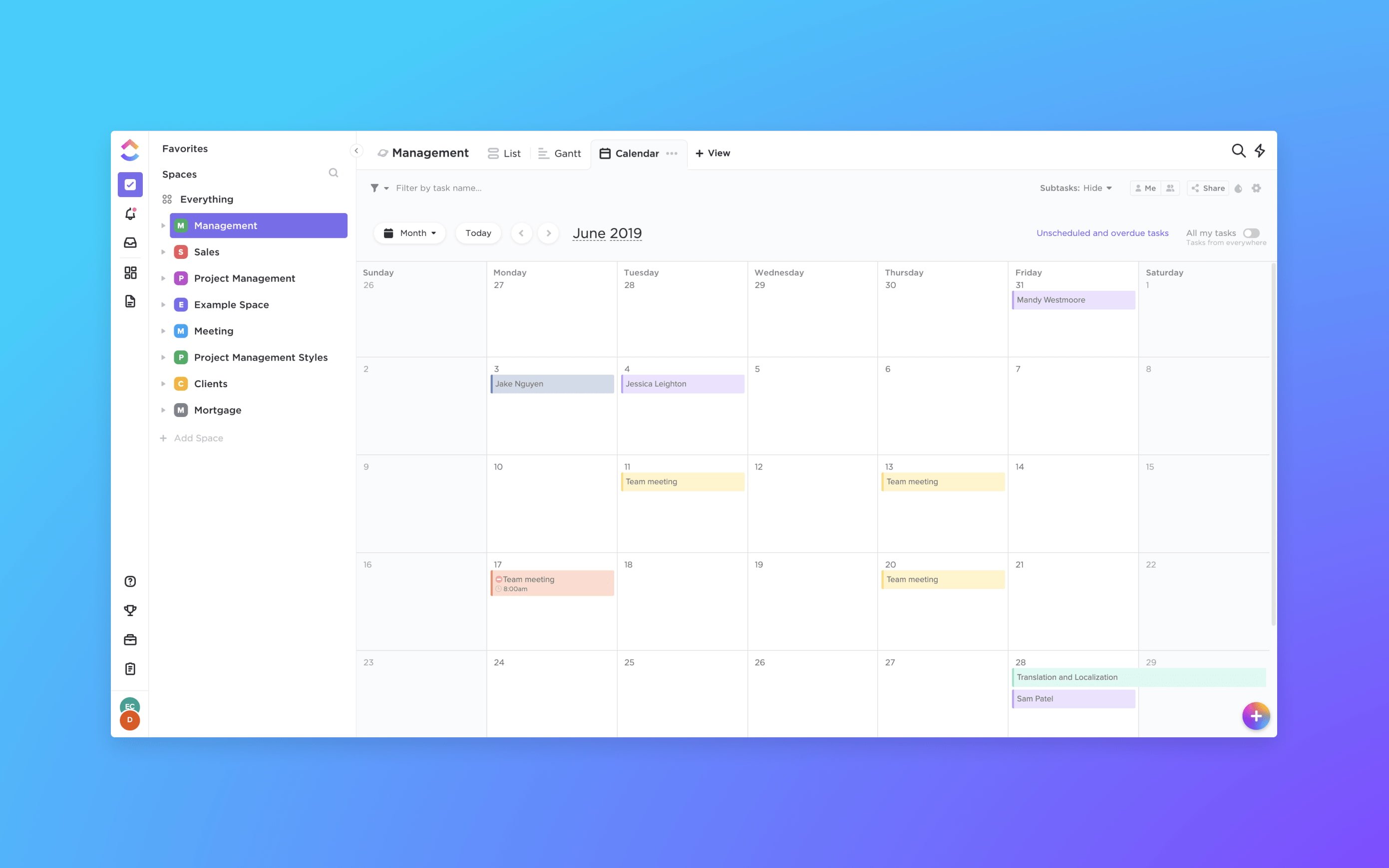 16 opciones gratuitas de software de gestión de proyectos para mantener a su equipo encaminado Software de gestión de proyectos de ClickUp