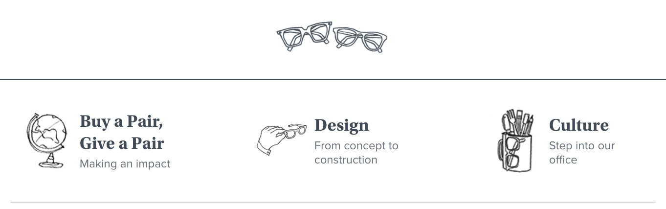 Declaraci&oacute;n de visi&oacute;n de Warby Parker
