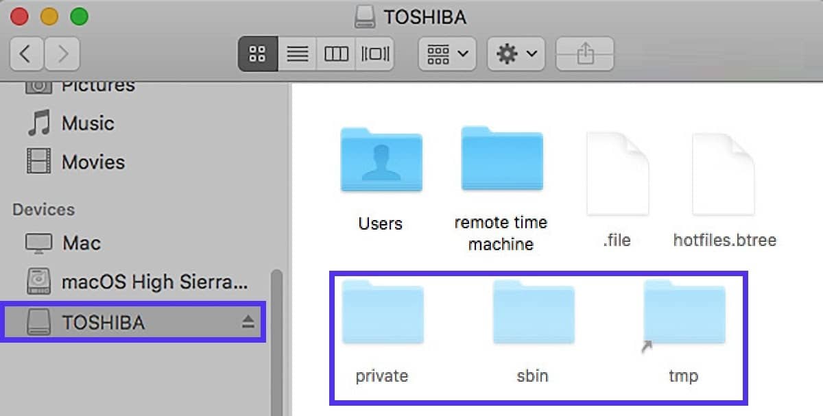 Mostrando archivos ocultos en USB en Mac.