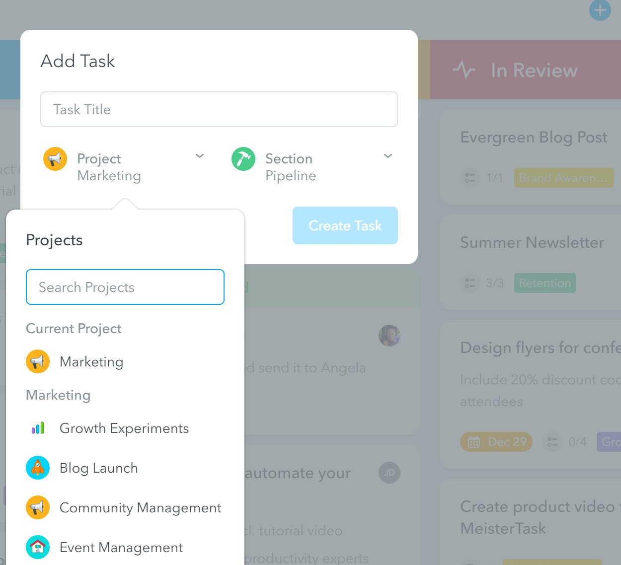 16 opciones gratuitas de software de gestión de proyectos para mantener a su equipo encaminado Software de gestión de proyectos de MeisterTask