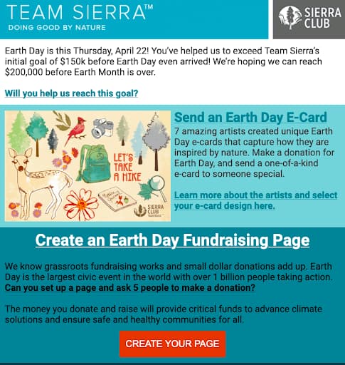 Ejemplo de marketing de ciclo de vida de Sierra