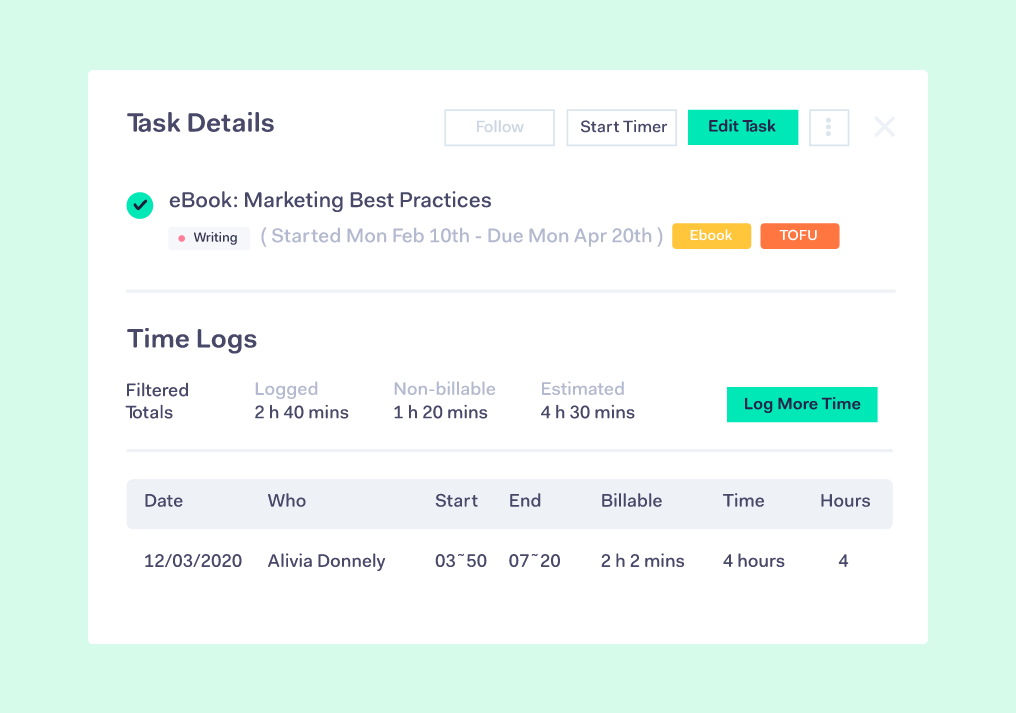 Software de gesti&oacute;n de proyectos de Teamwork 