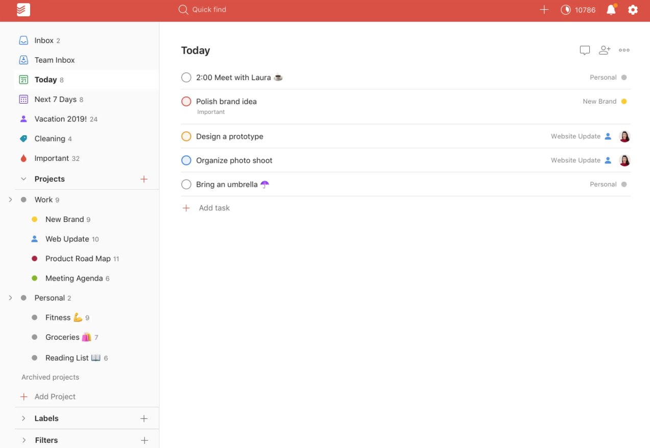16 opciones gratuitas de software de gestión de proyectos para mantener a su equipo encaminado Software de gestión de proyectos de Todoist