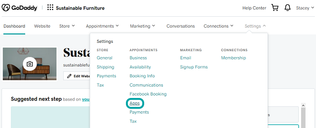 Novedades en sitios web + comercio electrónico de marketing Opción de aplicaciones para citas online
