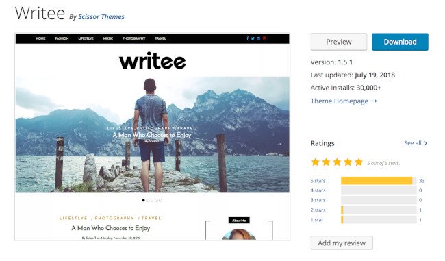 25 de los mejores temas gratuitos de WordPress para bloggers en 2021 escribir tema de wordpress para bloggers
