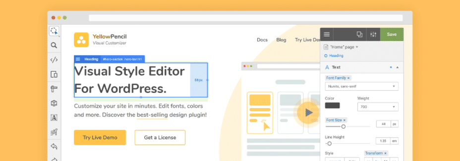Cómo corregir el error "Elementos en los que se puede hacer clic demasiado juntos" (3 métodos) El complemento de WordPress YellowPencil Visual Customizer.