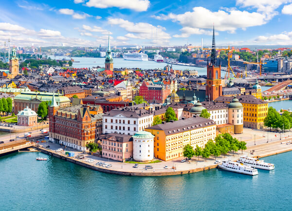 Estocolmo, la capital de Suecia, Gamla Stan - Casco antiguo