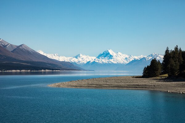 Lago Tekapo con Mount Cook