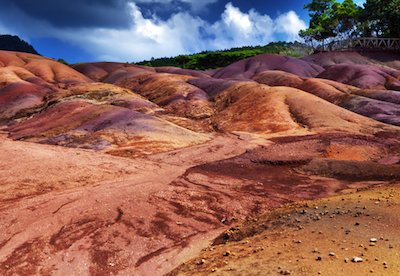 Tierras coloreadas en Chamarel Mauricio