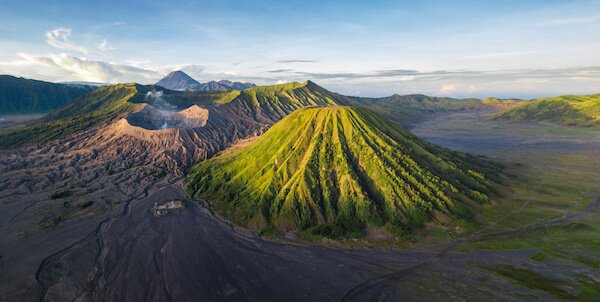 Paisaje volc&aacute;nico de Indonesia en el Monte Bromo en Java Oriental