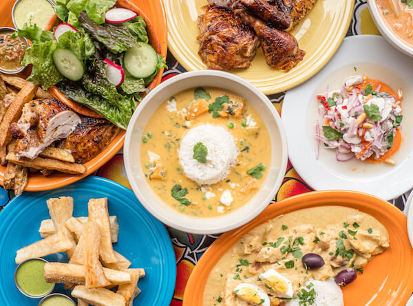 Cocina t&iacute;pica peruana - varios platos