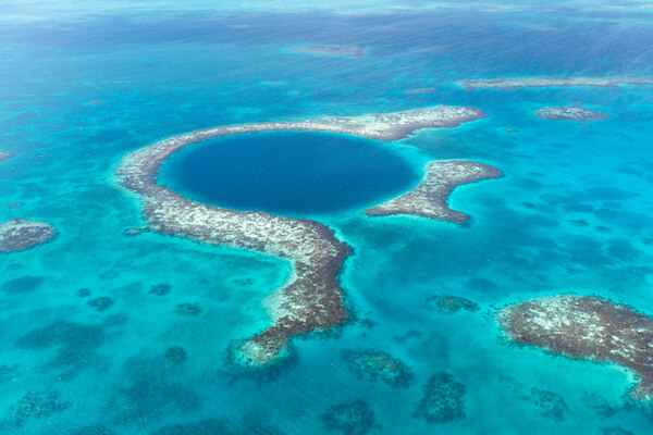 Agujero azul en Belice