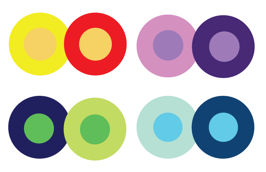 Contexto de color con fondos