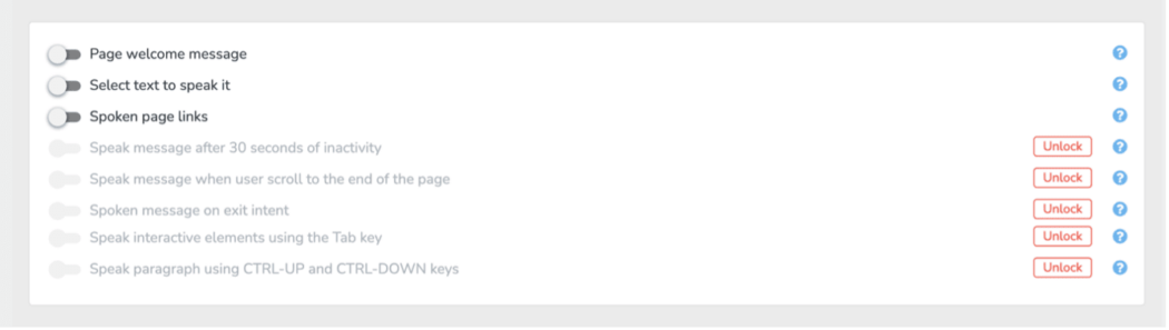 Voz de accesibilidad de WordPress