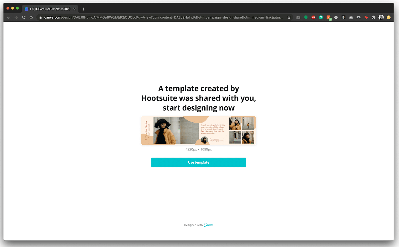 Plantillas de carrusel de Instagram en Canva