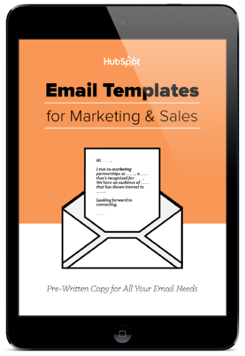 La colección definitiva de plantillas de marketing de contenido gratuitas 15 plantillas de correo electrónico para marketing y ventas de HubSpot