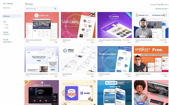 Cómo crear un sitio web: 2 métodos, 9 sencillos pasos y 35 increíbles consejos Biblioteca de temas dentro de CMS Hub