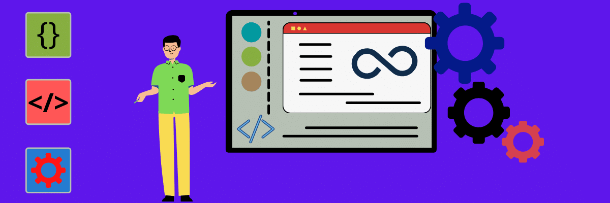 DevOps = Desarrollo + Operaciones, ilustraci&oacute;n.