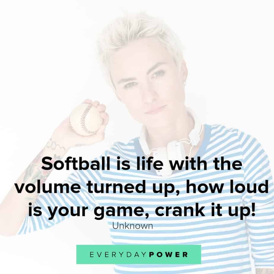 Frases de softbol que muestran lo maravilloso que es el deporte.