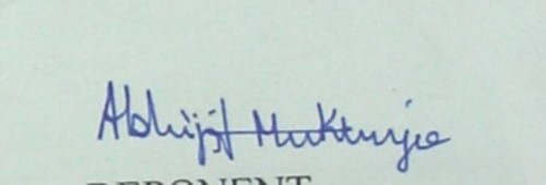 Firma de Abhijit Mukherjee