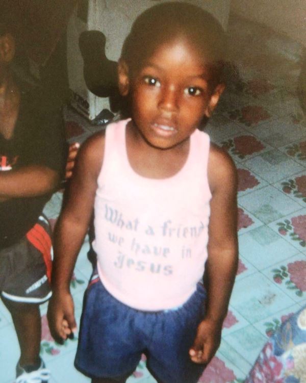 Foto de la infancia de Micheal Ward
