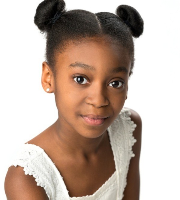 Foto de la infancia de Shahadi Wright Joseph de su primera sesi&oacute;n de fotos profesional